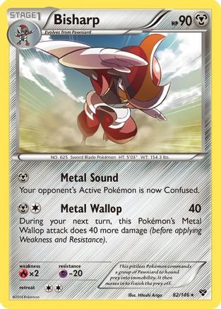 Bisharp 082  - Reverse Holofoil XY Base Set - Rare