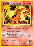 Blaine's Growlithe 062/132  - 1st Edition Gym Challenge - Common