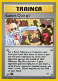 Blaine's Quiz #1 097/132  - 1st Edition Gym Heroes - Rare