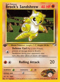 Brock's Sandshrew (71) 071/132  - 1st Edition Gym Heroes - Common