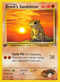 Brock's Sandshrew (72) 072/132  - 1st Edition Gym Heroes - Common