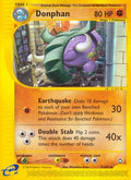 Donphan 007  - Reverse Holofoil Aquapolis - Rare