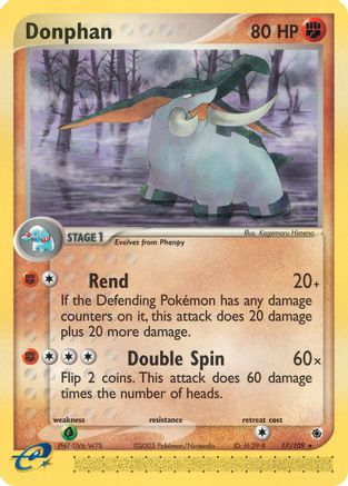 Donphan 017/109  Ruby and Sapphire - Rare