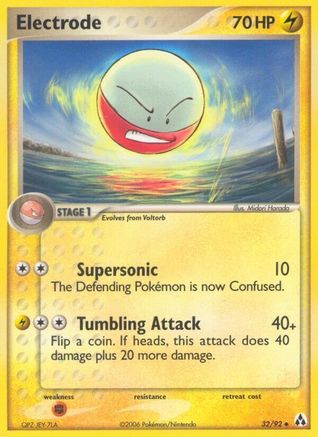 Electrode 032  - Reverse Holofoil Legend Maker - Uncommon