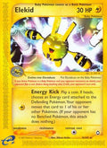 Elekid 009  - Reverse Holofoil Aquapolis - Rare