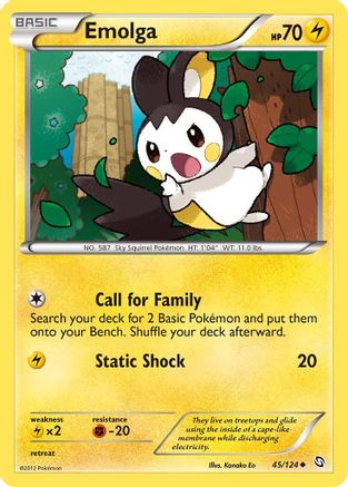 Emolga 045  Dragons Exalted - Uncommon
