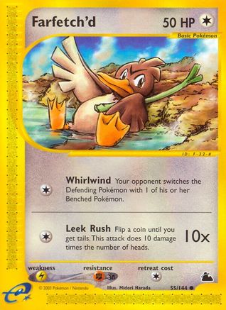 Farfetch'd 055  - Reverse Holofoil Skyridge - Common