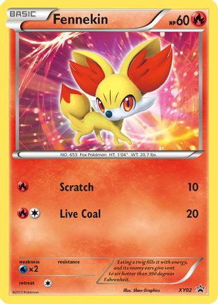 Fennekin XY02  - Holofoil XY Promos - Promo
