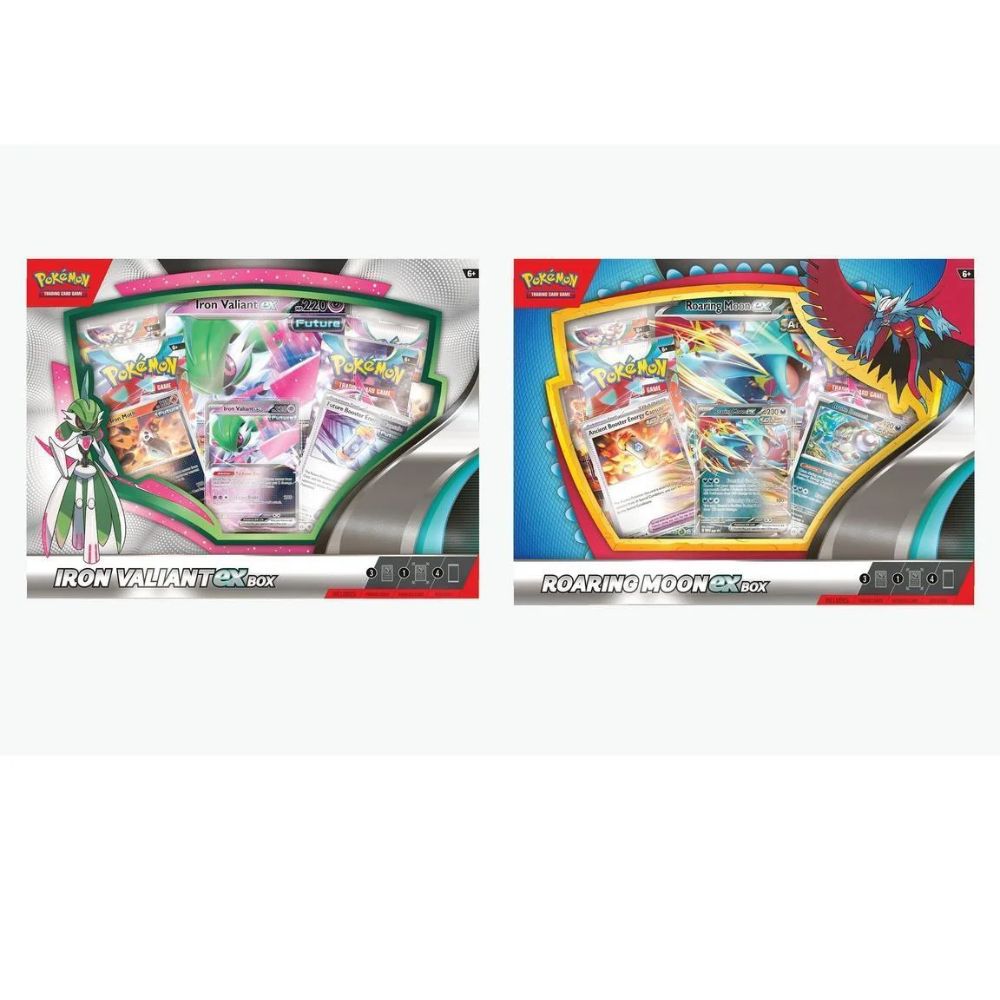 Pokémon Roaring Moon/ Iron Valiant Ex Box image 0