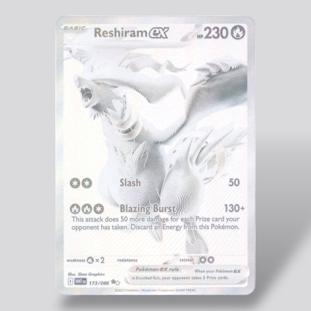 Reshiram ex - 173/086 - WHT Flare NM image 0