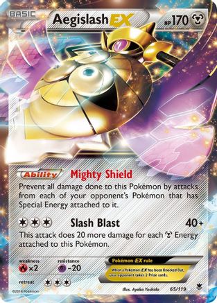 Aegislash EX 065/119  - Holofoil XY  Phantom Forces - Ultra Rare