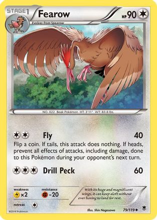Fearow 079  XY  Phantom Forces - Uncommon