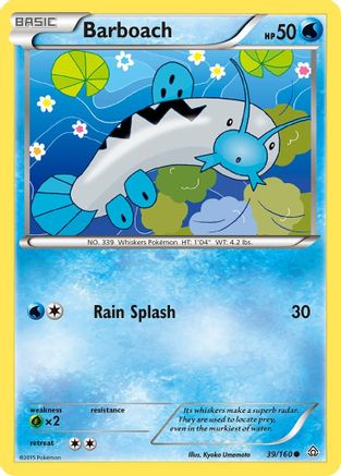 Barboach 039  - Reverse Holofoil XY  Primal Clash - Common