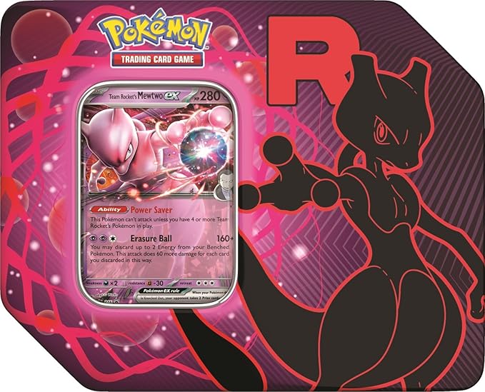 Pokemon Team Rocket tin- MewTwo