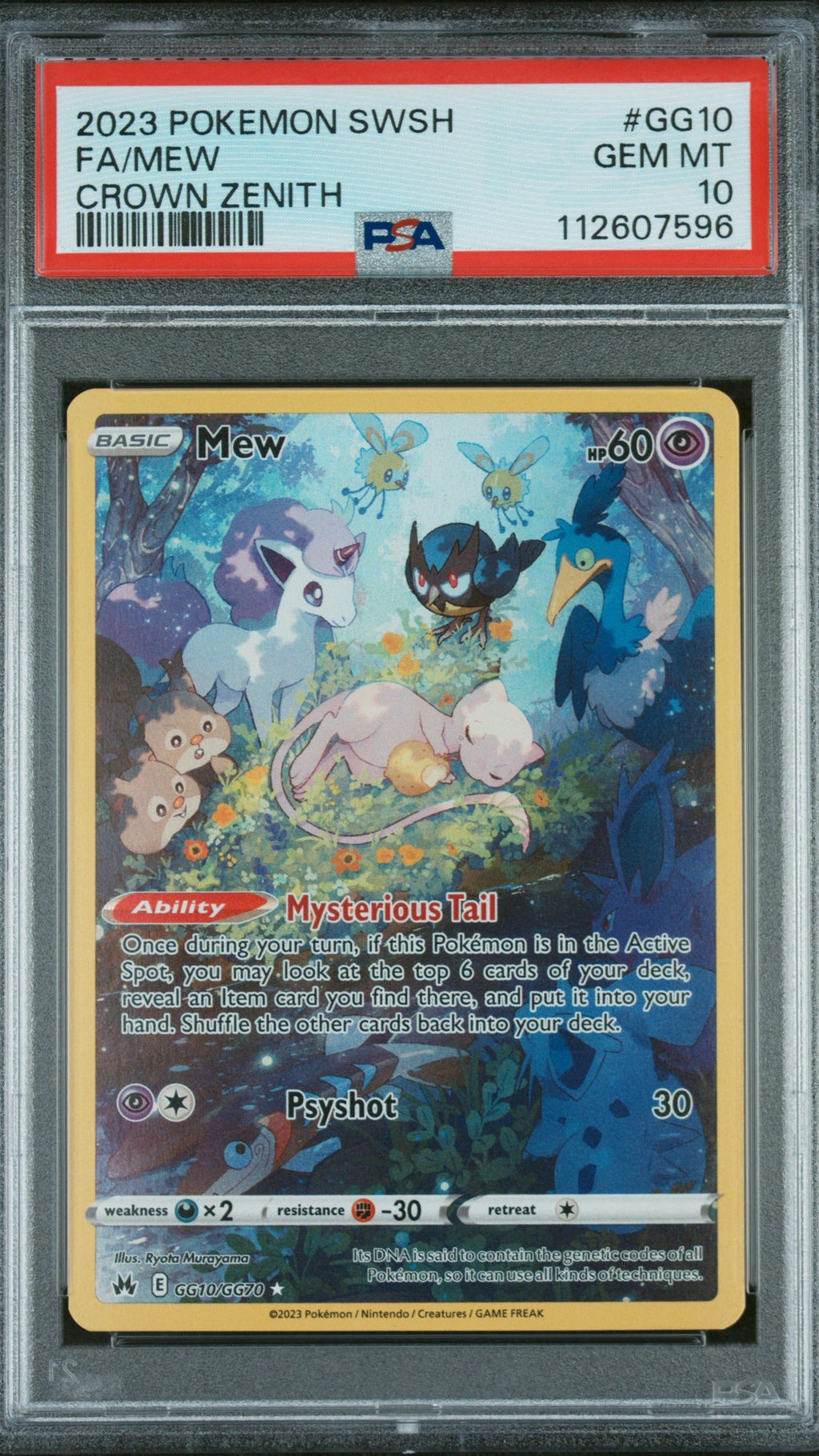 POKEMON PSA 10 CROWN ZENITH MEW