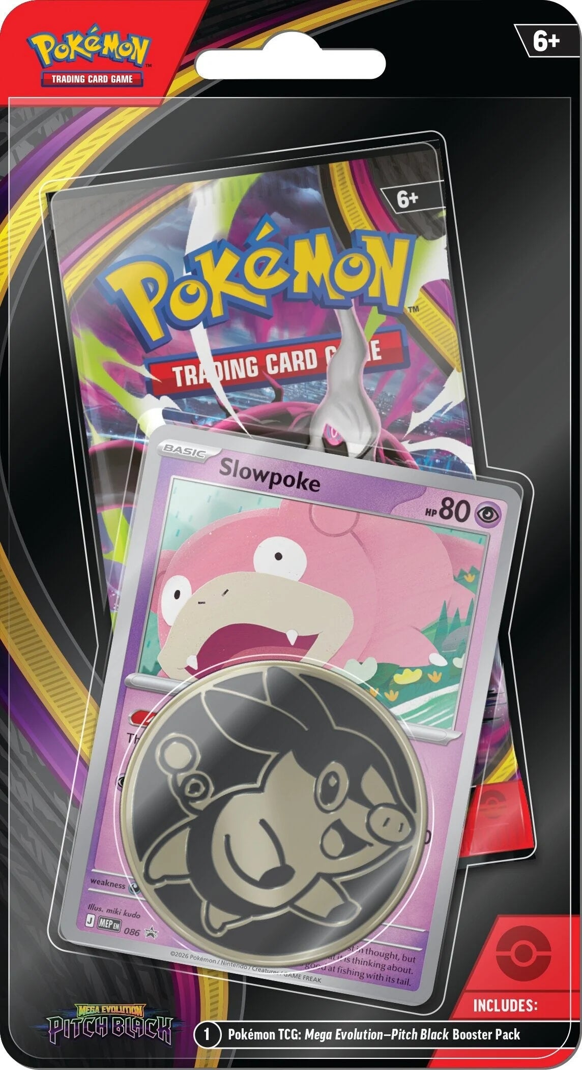 Pokemon Pitch Black Premium Checklane Blister: Slowpoke