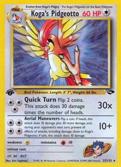 Koga's Pidgeotto [1st Edition]